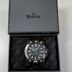 Bulova Precisionist Champlain Steel + black ion